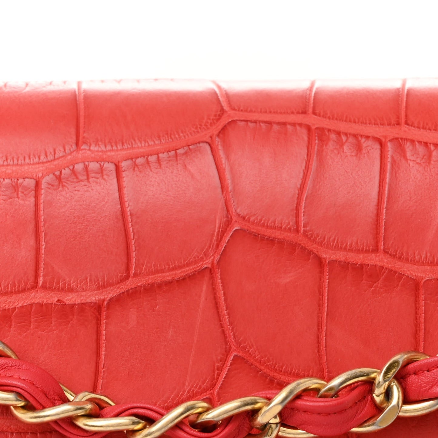 Alligator Jumbo Double Flap Red