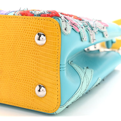 Calfskin Lizard Artycapucines Tschabalala Self PM Multicolor