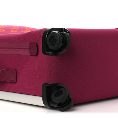 Knit Monogram Horizon Soft 55 Suitcase Fuchsia