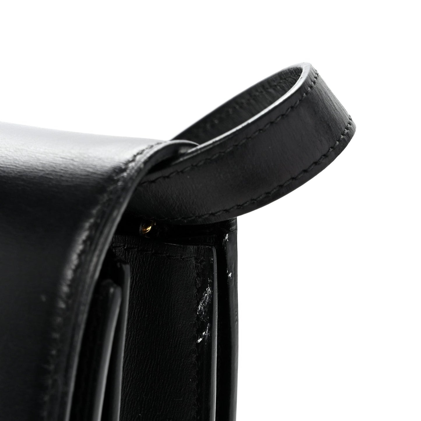 Box Calfskin Medium Classic Box Flap Bag Black