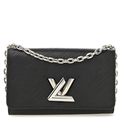 Epi Twist Chain Wallet Black