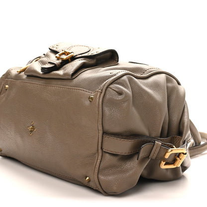 Calfskin Paddington Front Pocket Tote Souris