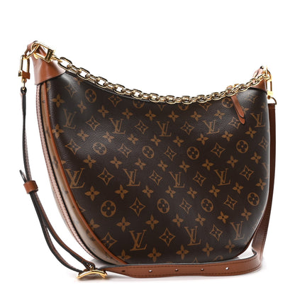 Reverse Monogram Loop Hobo