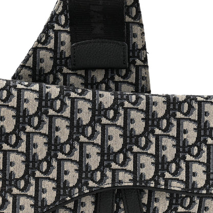 Oblique Mens Saddle Bag Blue