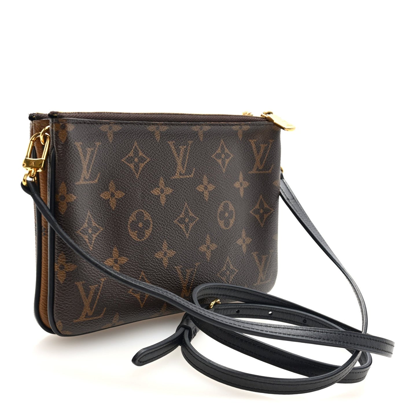 Reverse Monogram Giant Double Zip Pochette
