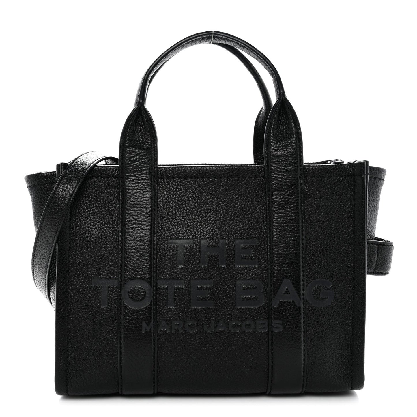 Grained Calfskin Small The Tote Bag Black