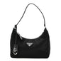 Tessuto Nylon Saffiano Mini Re-Edition 2005 Bag Black