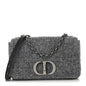 Tweed Macrocannage Medium Caro Bag Black
