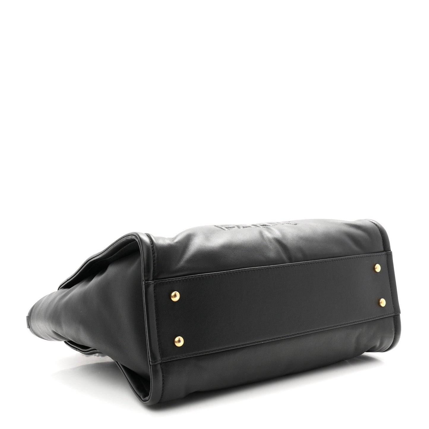 Calfskin Small Deauville Tote Black