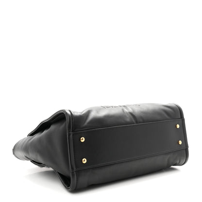 Calfskin Small Deauville Tote Black