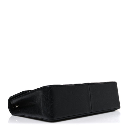 Caviar Jumbo Single Flap Black