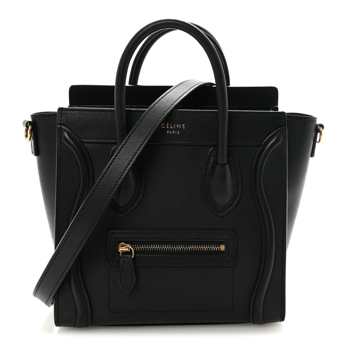 Smooth Calfskin Nano Luggage Black
