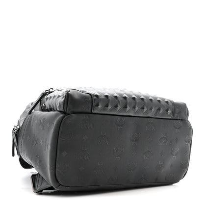 Nylon Monogram Studded Stark Medium Backpack Black