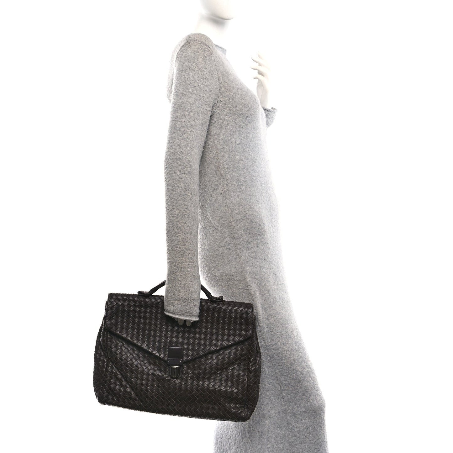 Intrecciato VN Briefcase Ebano