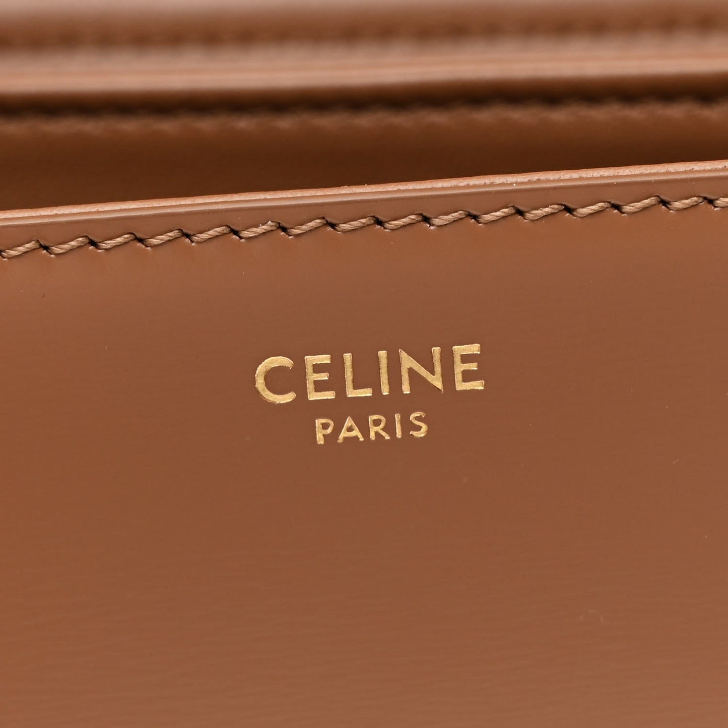 Shiny Calfskin Medium Triomphe Bronze