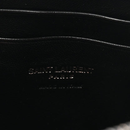 Grain De Poudre Matelasse Monochrome Monogram Mini Lou Camera Bag Black
