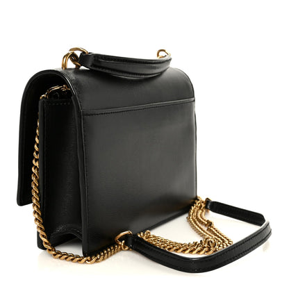 Calfskin Monogram Sunset Chain Wallet  Sunset Black