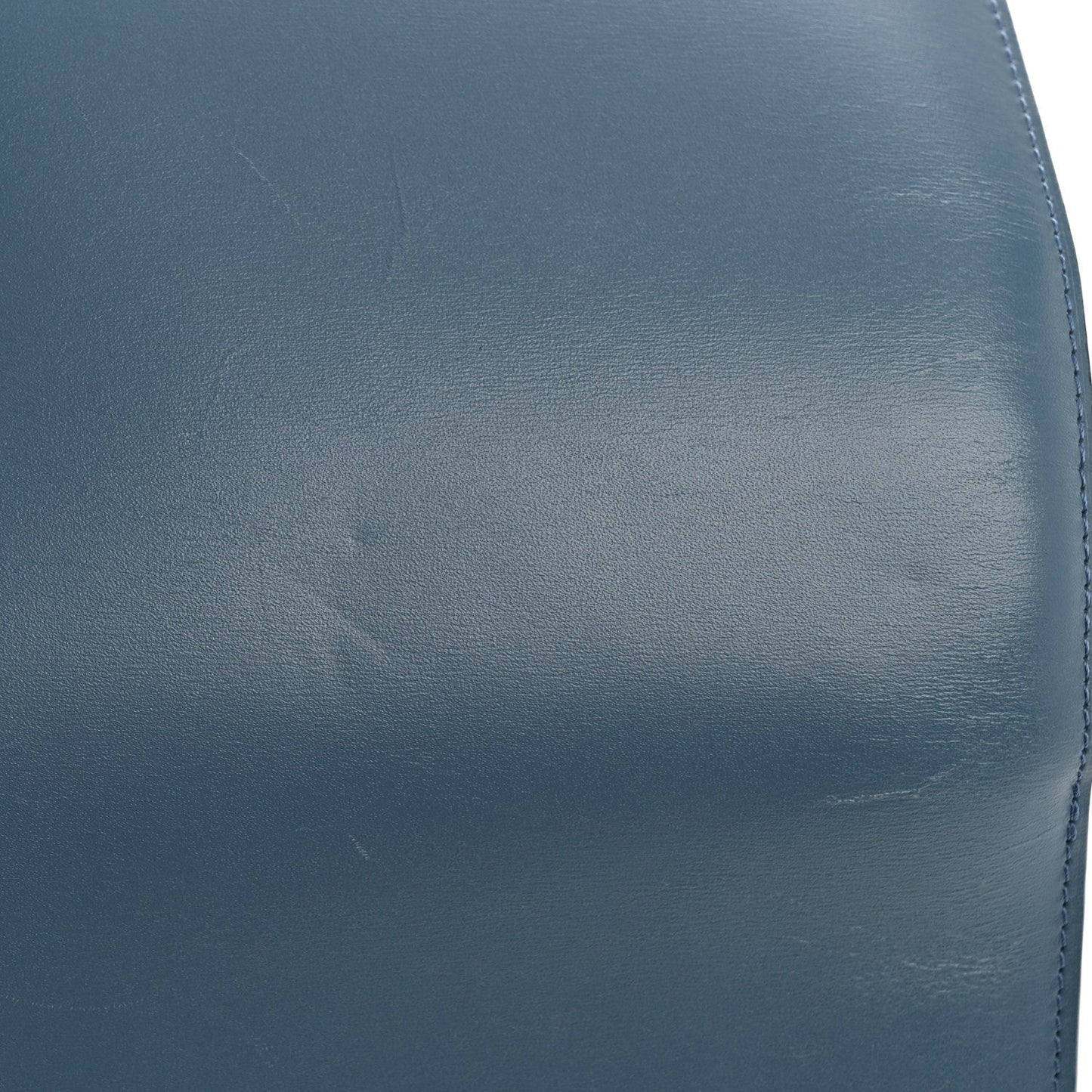 Box Calfskin Medium Classic Box Flap Bag Slate Blue