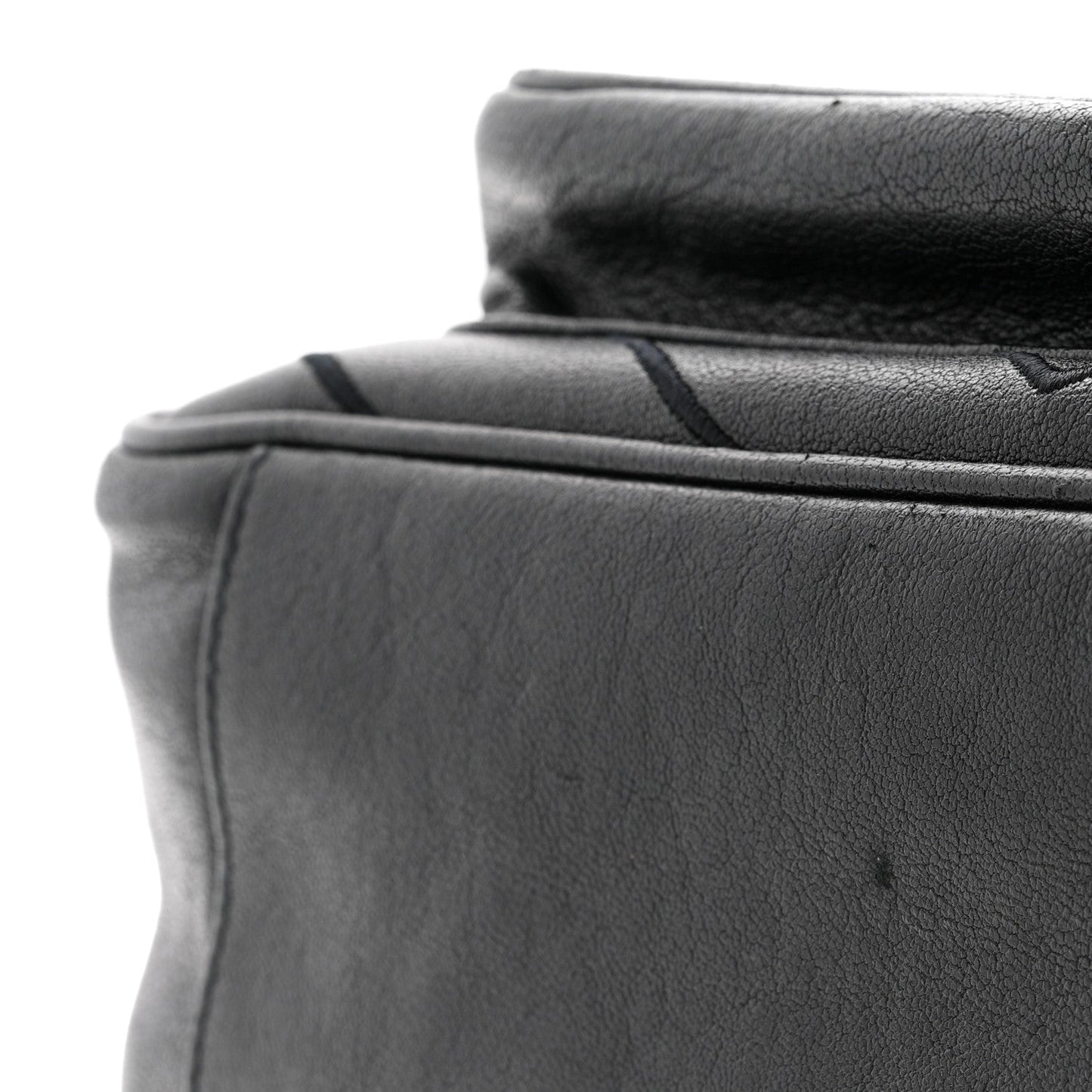Calfskin Matelasse Monogram Microstud Medium Niki Chain Satchel Black