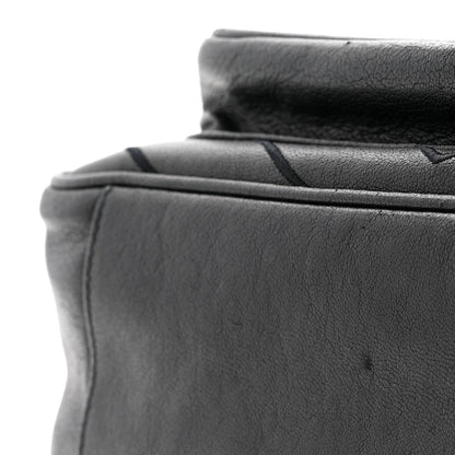 Calfskin Matelasse Monogram Microstud Medium Niki Chain Satchel Black