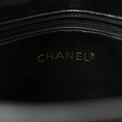 Lambskin Triple CC Shoulder Bag Black