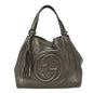 Metallic Cellarius Calfskin Medium Soho Shoulder Bag Sasso