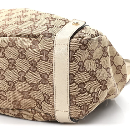 Monogram Medium Abbey Shoulder Bag Off White