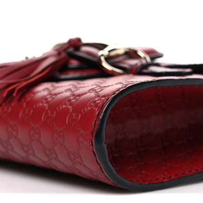 Soft Microguccissima Mini Emily Chain Shoulder Bag Rosso