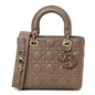 Lambskin Cannage Small My ABCDior Lady Dior Warm Taupe