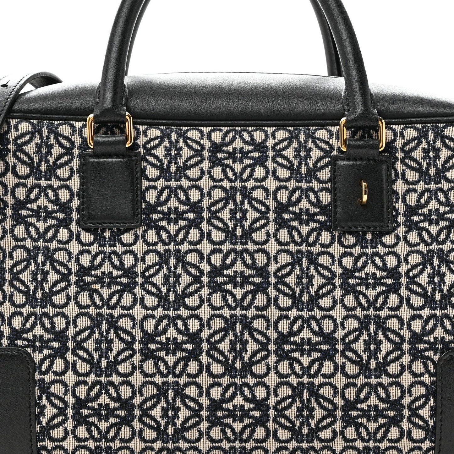 Jacquard Anagram Calfskin Amazona 28 Black Navy