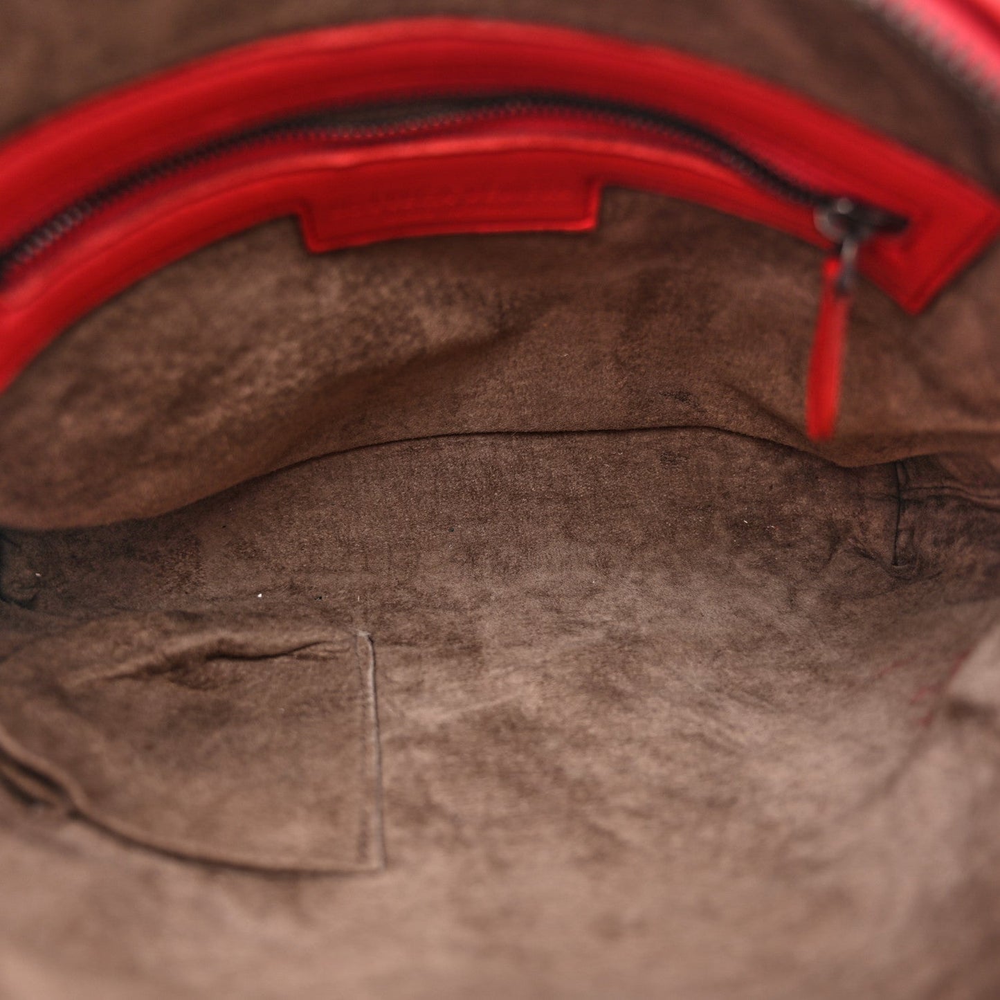 Nappa Intrecciato Nodini Crossbody Messenger Red