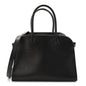 Polished Saddle Calfskin Soft Margaux 10 Bag Black