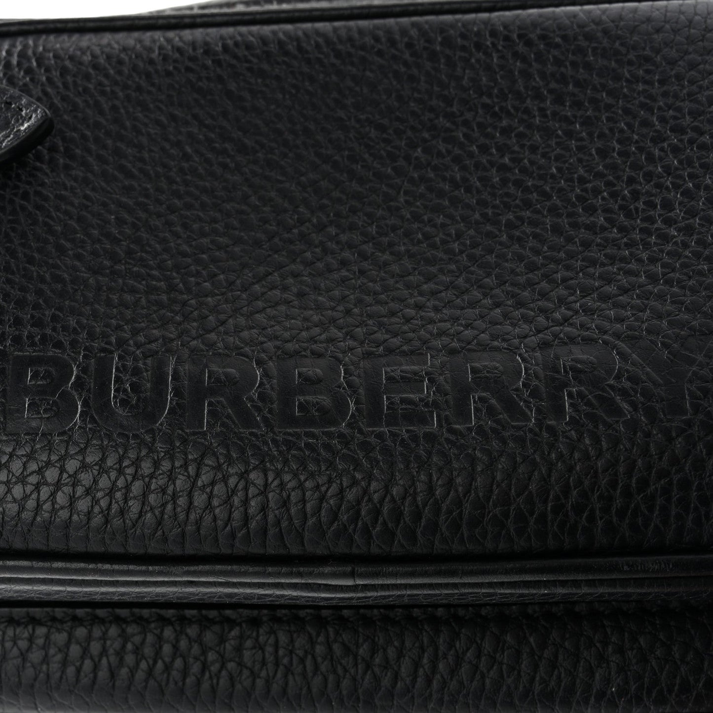 Grained Calfskin Small Camera Bag Black
