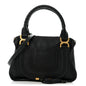 Calfskin Medium Marcie Satchel Black