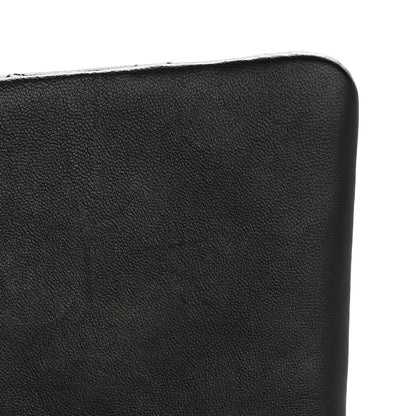 Lambskin Quilted Flap Clutch Black