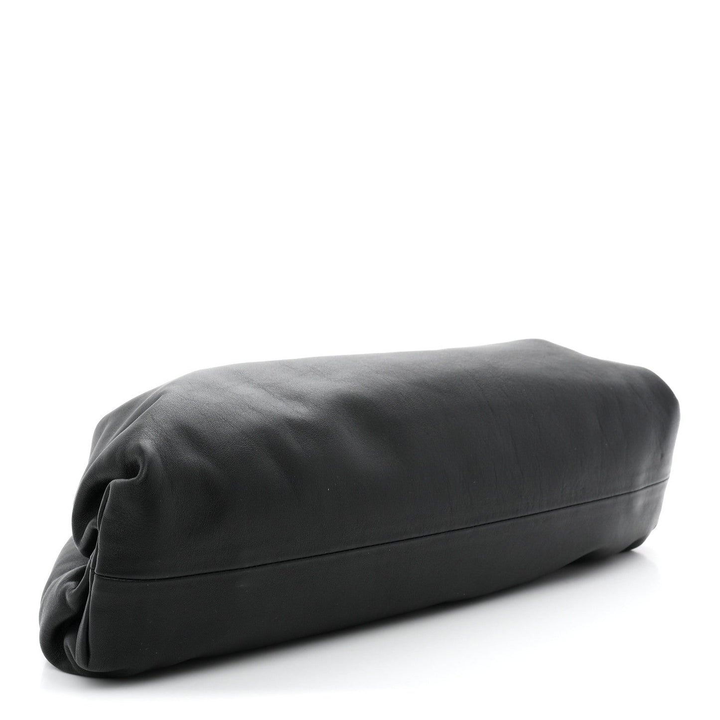 Smooth Butter Calf The Pouch Oversized Clutch Black