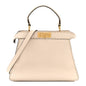 Cuoio Romano Selleria Chamois Medium Peekaboo I SEE U Satchel White