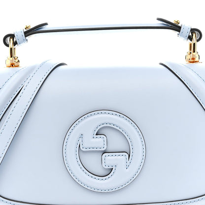 Roxy Calfskin Medium Blondie Top Handle Bag Cloudy Blue