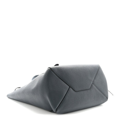 Soft Grained Calfskin Small Belt Cabas Phantom Slate
