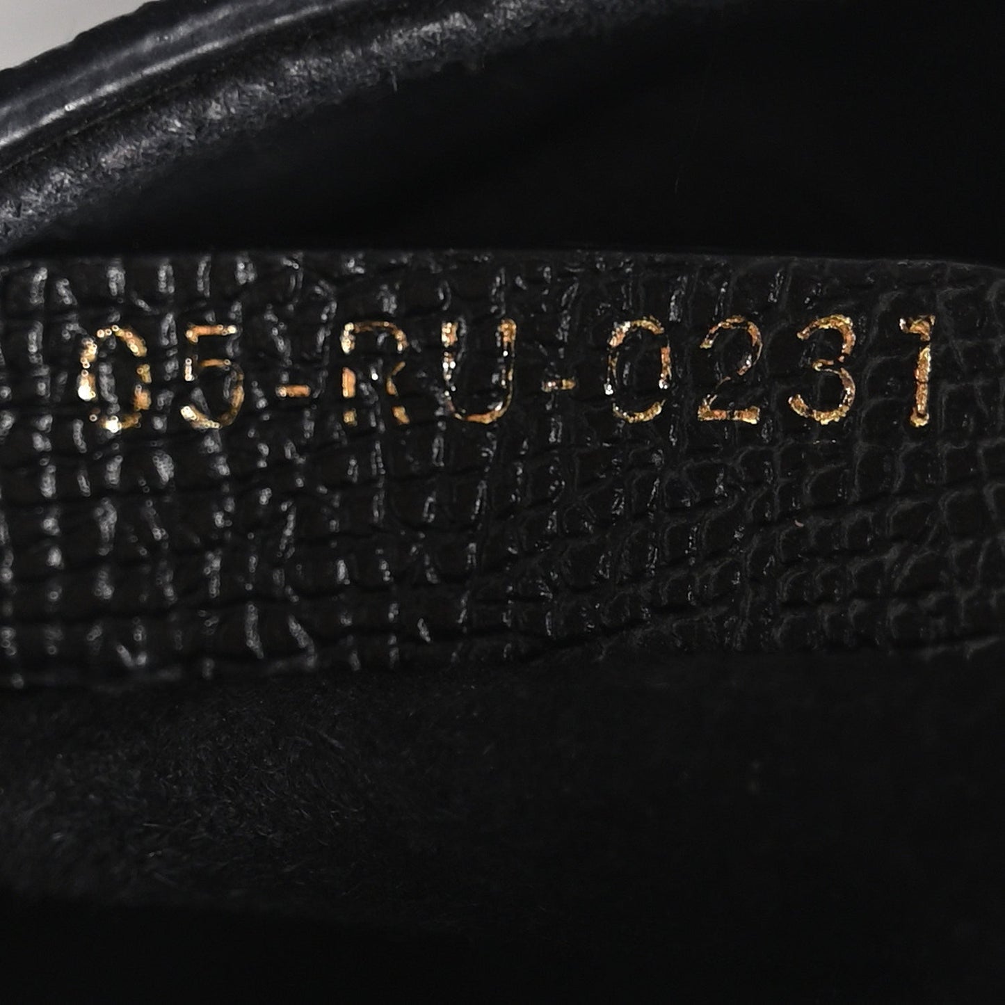 Grained Calfskin Mini Saddle Bag Black