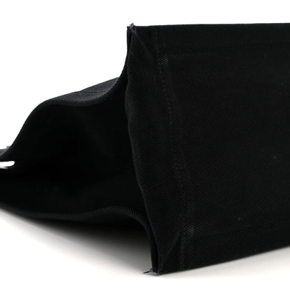 Linen Calfskin Rive Gauche Tote Black