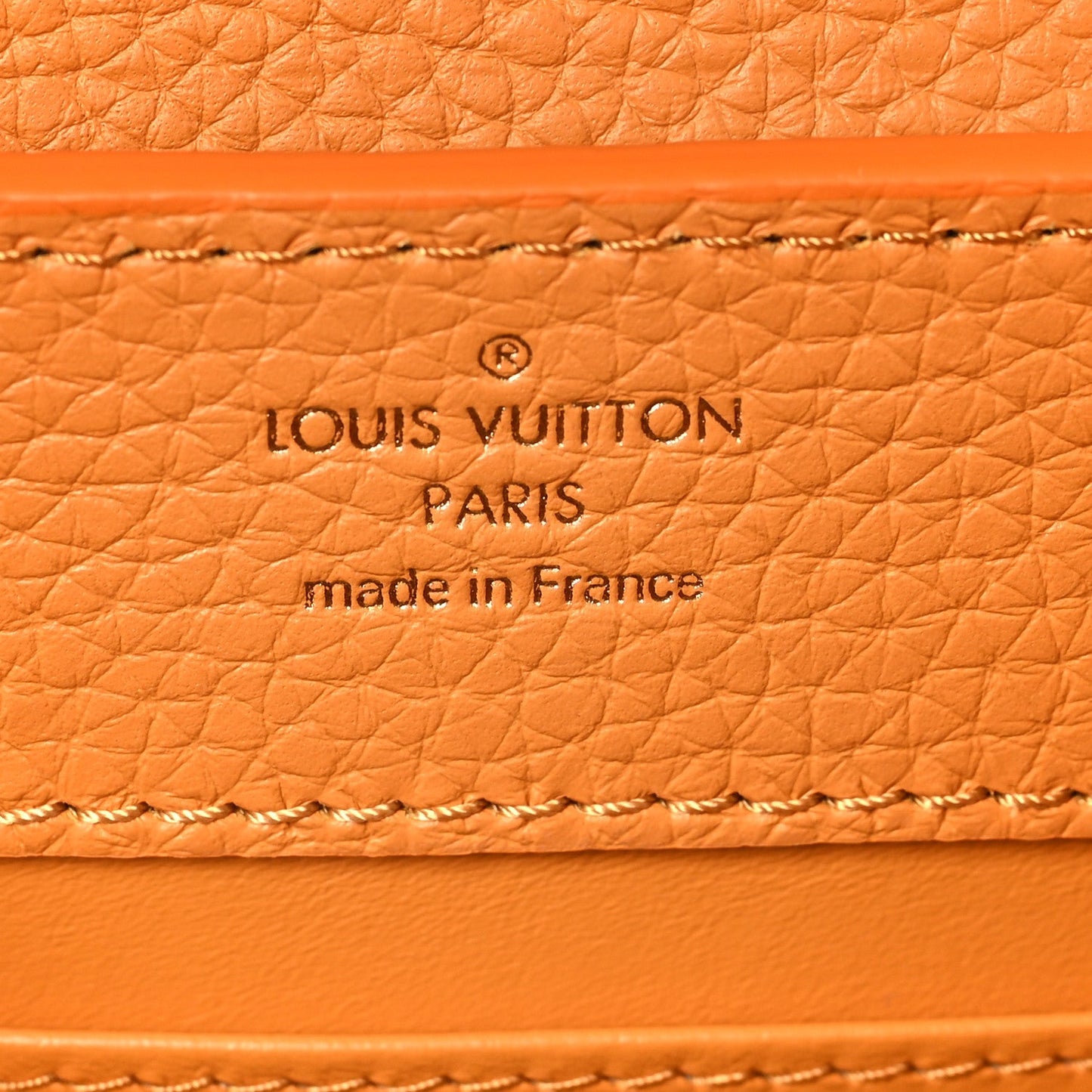 Taurillon Mini Capucines Safran Imperial