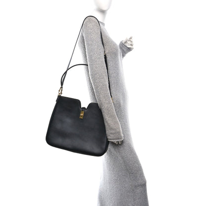 Smooth Calfskin Medium Camille 16 Soft Bag Black