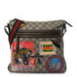 Soft GG Supreme Monogram Courrier Web Medium Flat Messenger Bag Beige New Acero Multicolor