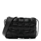 Nappa Maxi Intreccio Small Padded Cassette Crossbody Bag Black