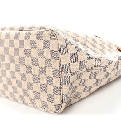 Damier Azur Neo Neverfull MM Rose Ballerine