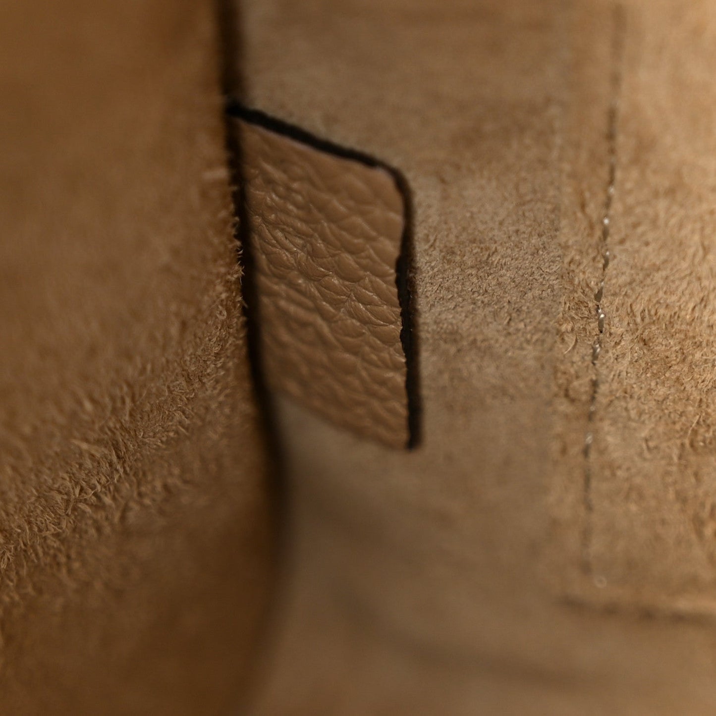 Drummed Calfskin Nano Luggage Dune