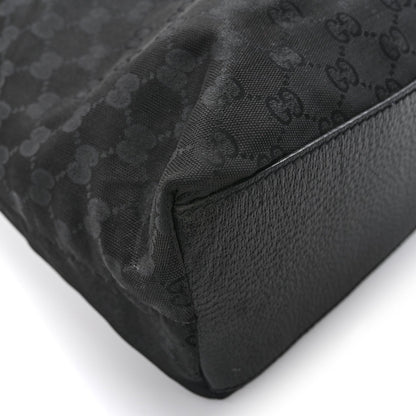 GG Monogram Large Web Handle Vertical Tote Black