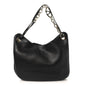 Nappa Maxi Vlogo Gate Hobo Bag Black