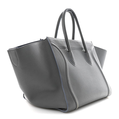Baby Grained Calfskin Medium Phantom Luggage Kohl